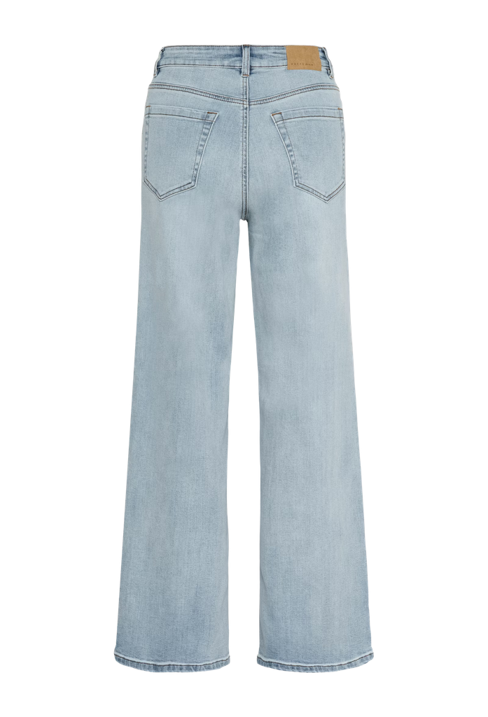KAFFE - JEANS "KAMEADOW HW" BLEU CLAIR