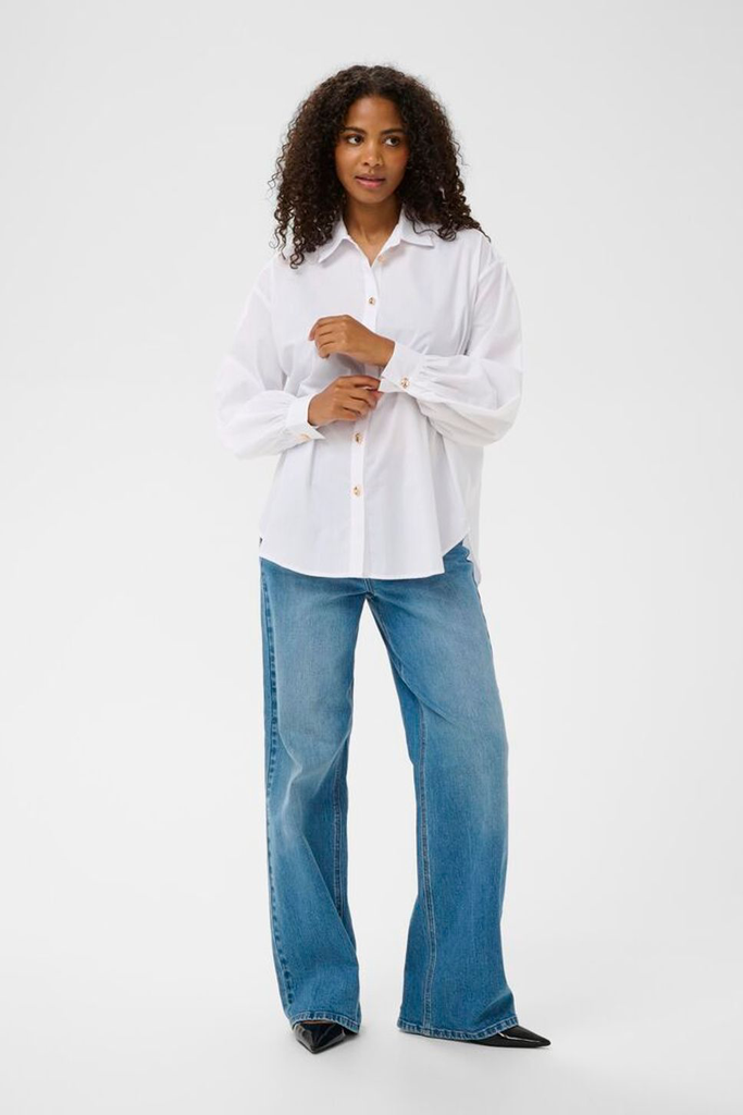 KAFFE - CHEMISE "KANOELLA" BLANCHE