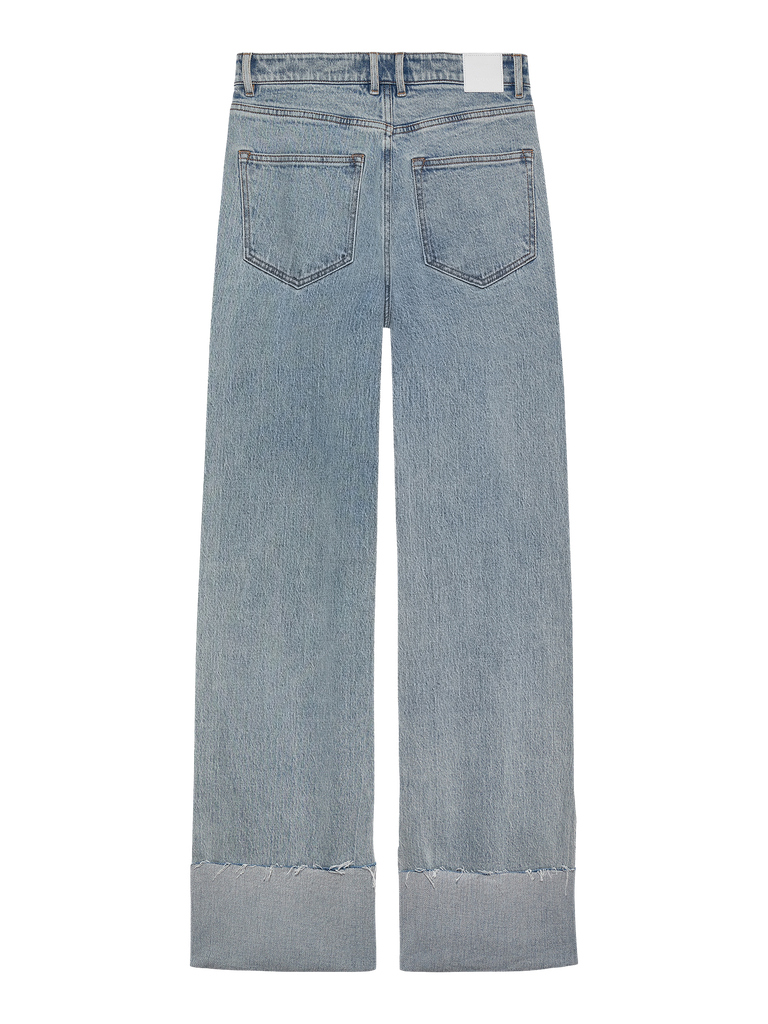 CATWALK JUNKIE - JEANS AUX BORDS PLIÉS BLEU CLAIR