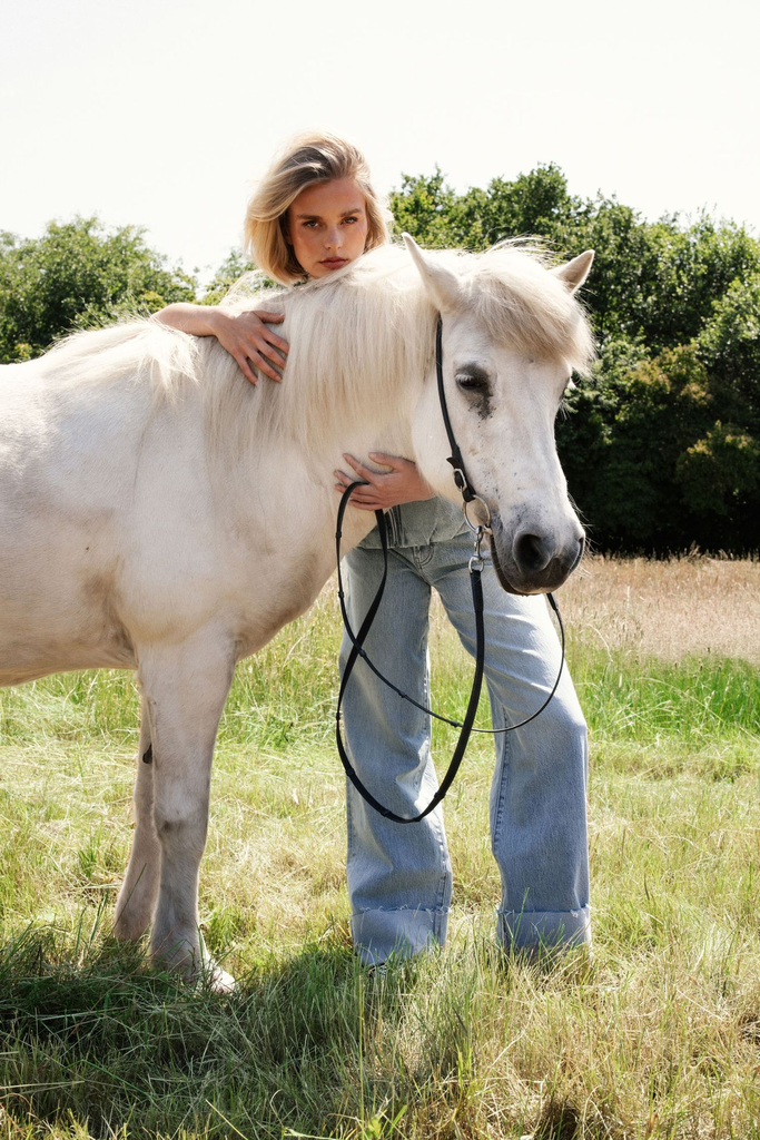 CATWALK JUNKIE - JEANS AUX BORDS PLIÉS BLEU CLAIR