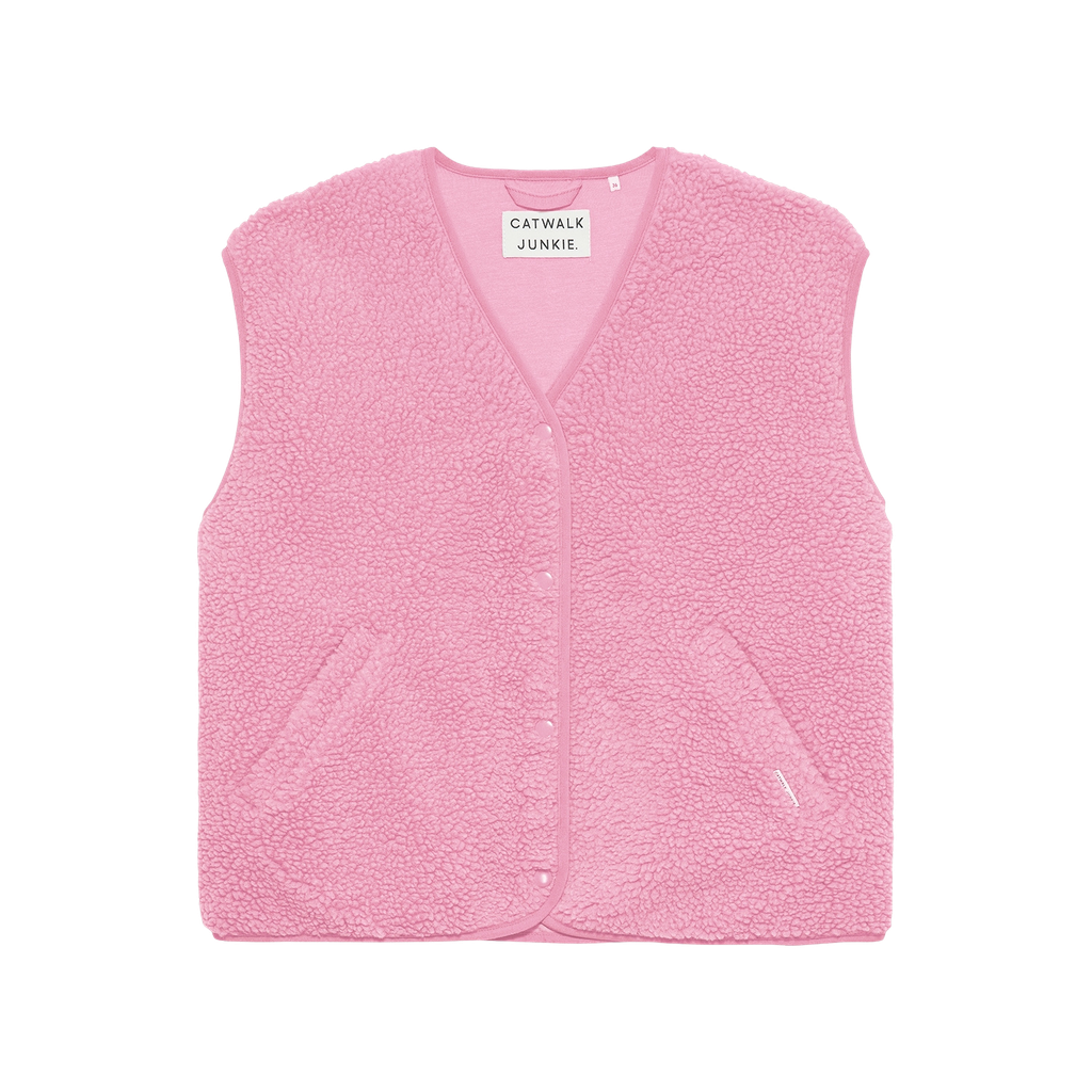 CATWALK JUNKIE - GILET TEDDY ROSE