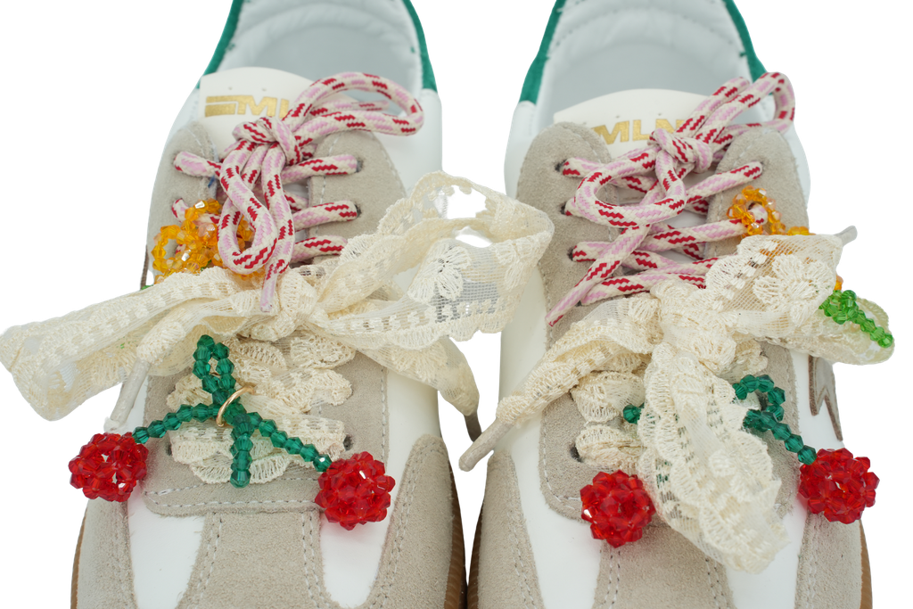 MELINE - BASKETS "LONDON MAGNOLIA" BLANCHES