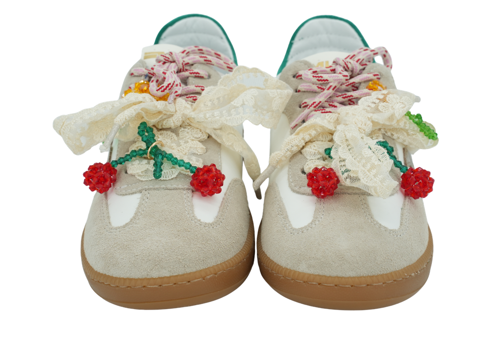 MELINE - BASKETS "LONDON MAGNOLIA" BLANCHES