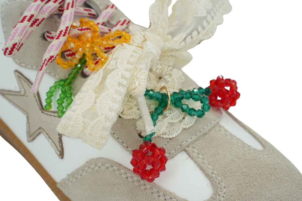 MELINE - BASKETS "LONDON MAGNOLIA" BLANCHES