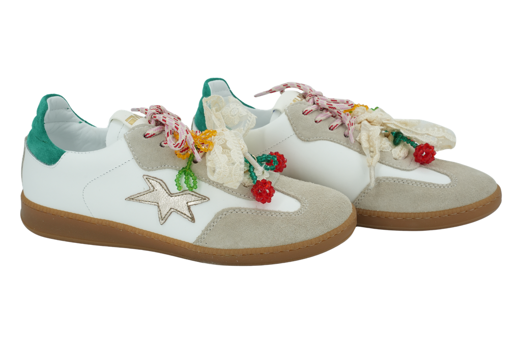 MELINE - BASKETS "LONDON MAGNOLIA" BLANCHES