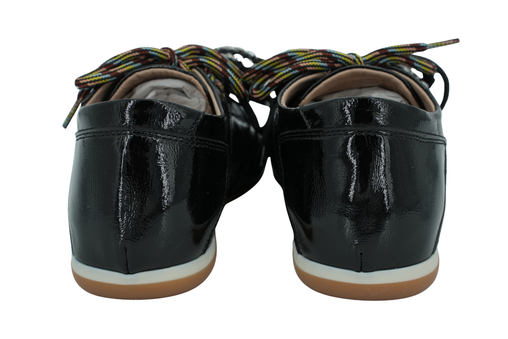 MELINE - BASKETS "SANZIO NERO" NOIRES VERNIES