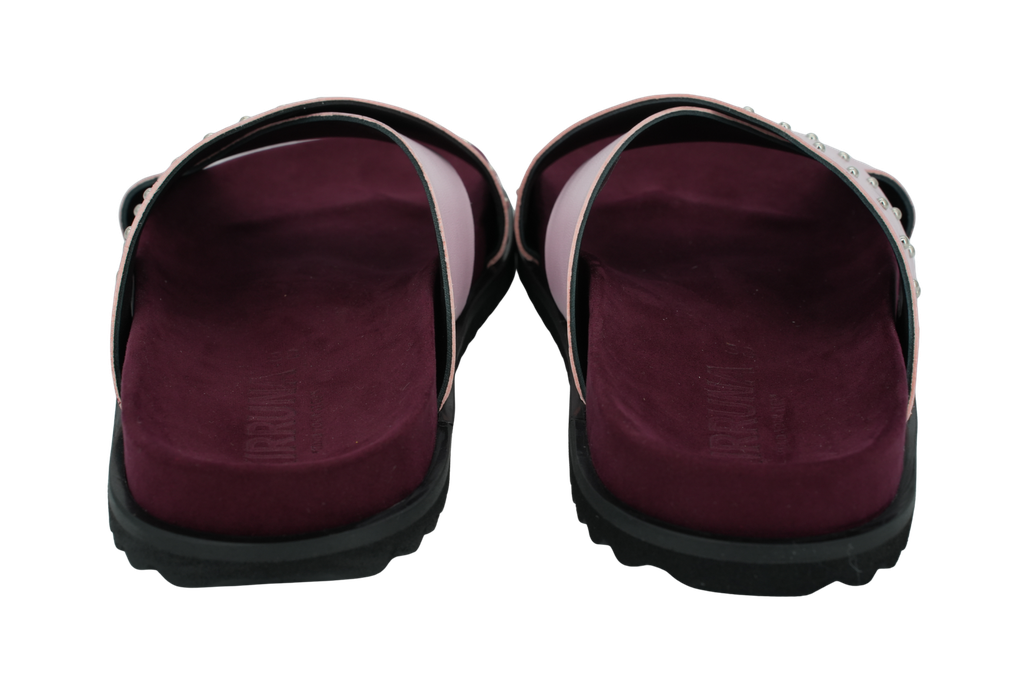 KIRRUNA - SANDALES "LAGOS 05" ROSES ET BORDEAUX