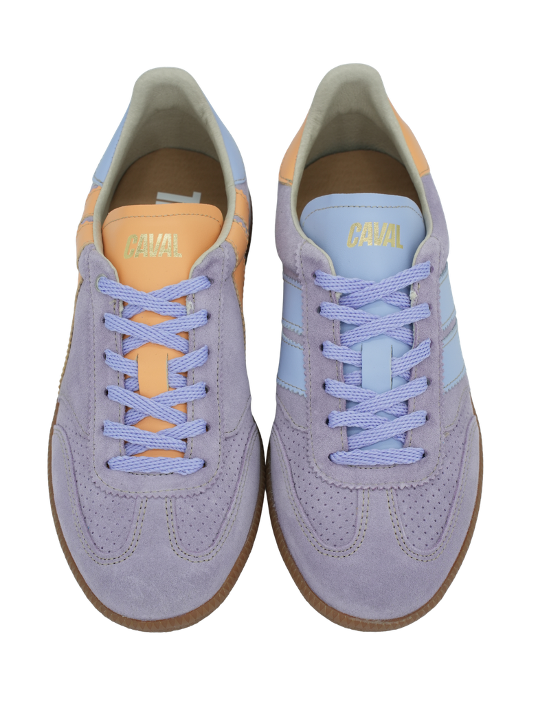 CAVAL - BASKETS "PULSE" LILAS ET ORANGES