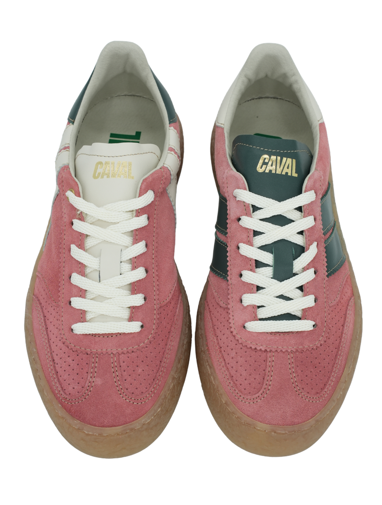 CAVAL - BASKETS "HIGH PULSE" ROSES ET VERTES