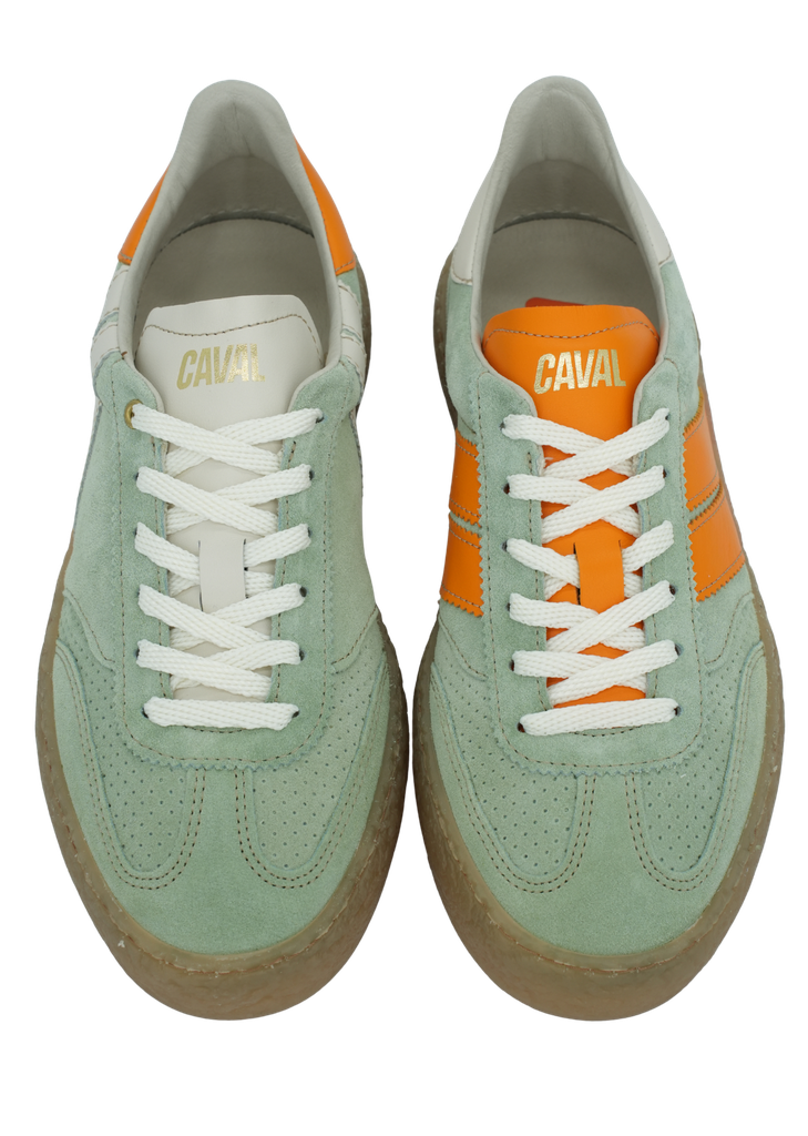 CAVAL - BASKETS "HIGH PULSE" VERTES ET ORANGES