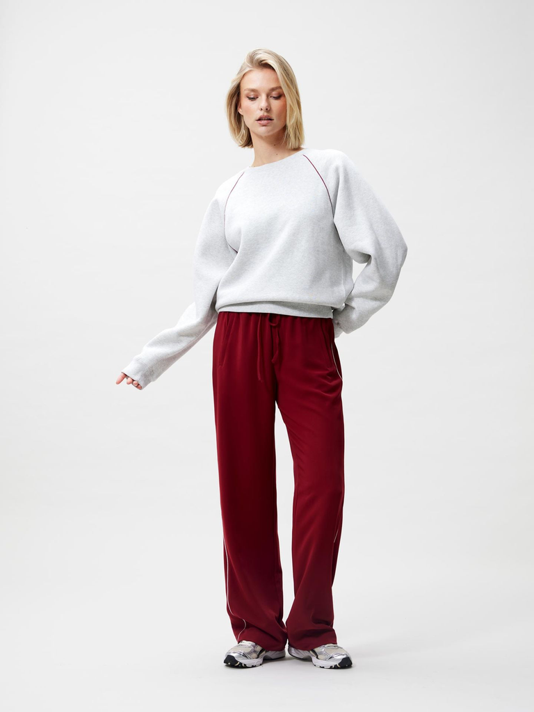 CATWALK JUNKIE - SWEAT GRAPHIQUE GRIS ET BORDEAUX