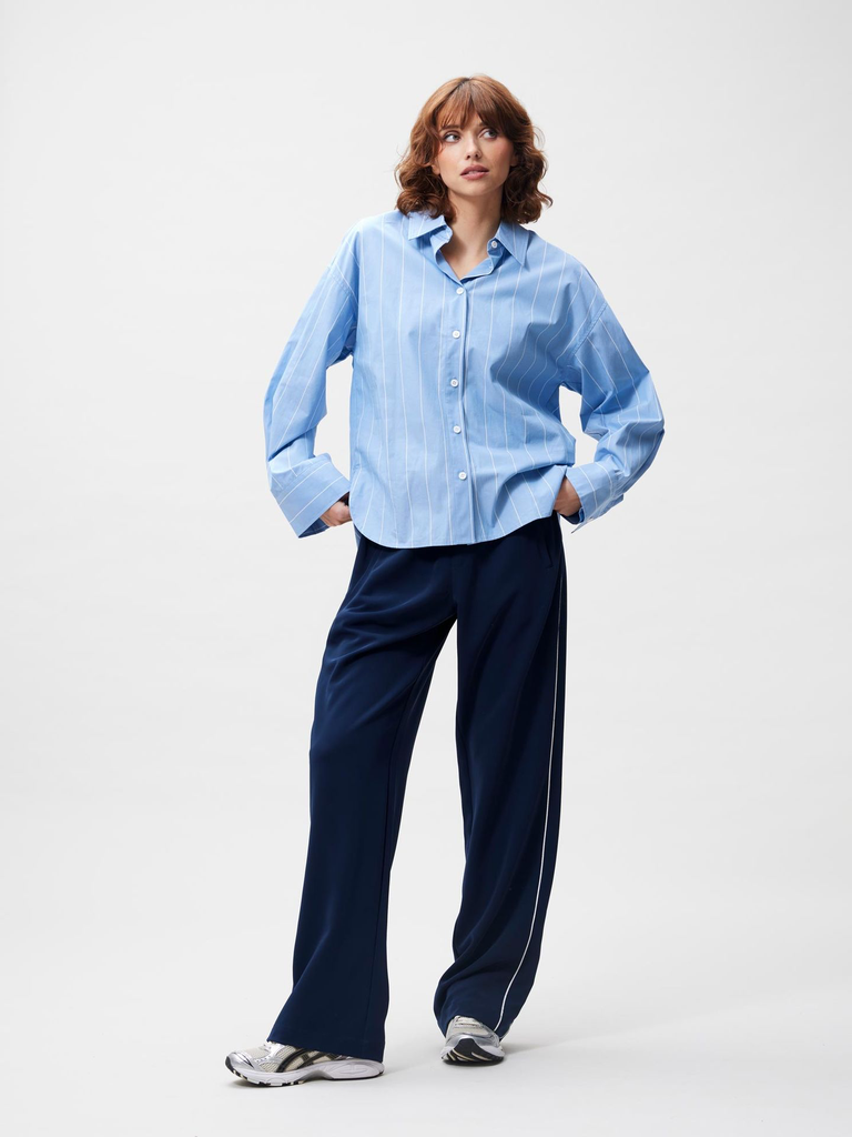 CATWALK JUNKIE - CHEMISE LIGNÉE BLEUE DOUBLE BOUTONNAGE