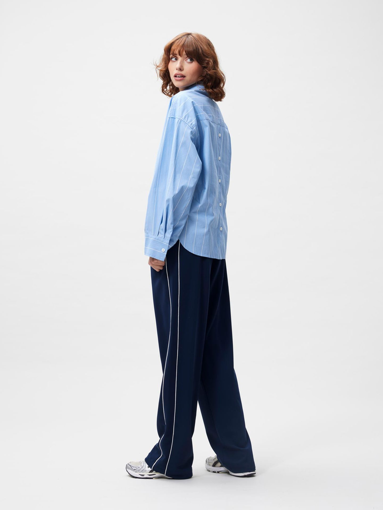 CATWALK JUNKIE - CHEMISE LIGNÉE BLEUE DOUBLE BOUTONNAGE