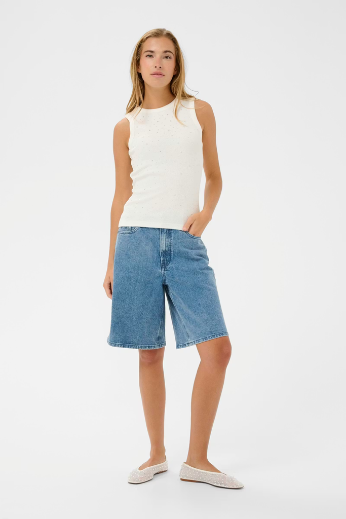 TOP BLANC STRASSÉ "KACARNA"