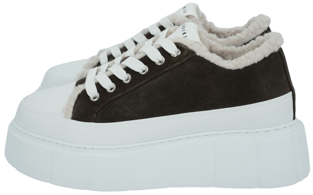 INUIKII - BROWN "MATILDA CURLY" SNEAKERS