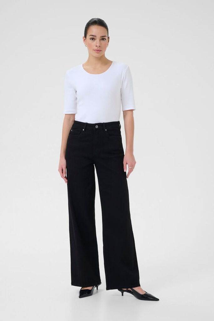 KAFFE - SCHWARZE JEANS „KAMEADOW HW“ (26)