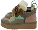 MISS OLIVIA - "MOON" TAUPE FUR-LINED SNEAKERS