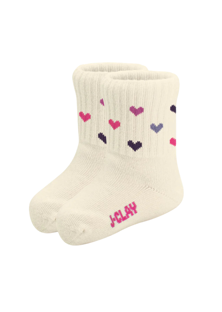 JCLAY - CHILDREN'S "COLOUR HEARTS" SOCKS (0-1)