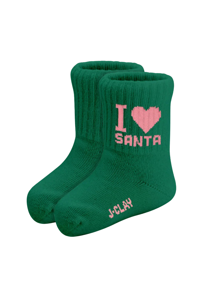 JCLAY - KINDERSOCKEN "I LOVE SANTA"