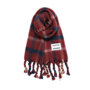 VERB TO DO - ECHARPE XXL "HUSTLE HARDER" BLEUE ET BORDEAUX