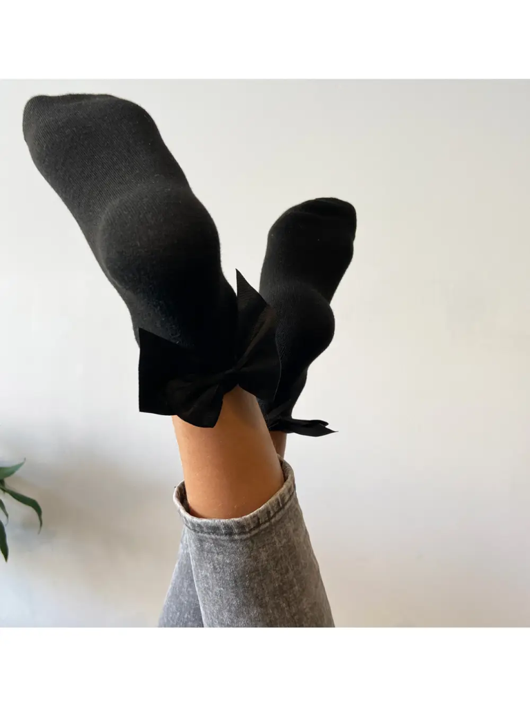 SOCKETTE - BOW SOCKS (Noir)