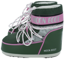 MOON BOOT - “ICON LOW SPACE RACING” KHAKIS AND PINK BOOTS