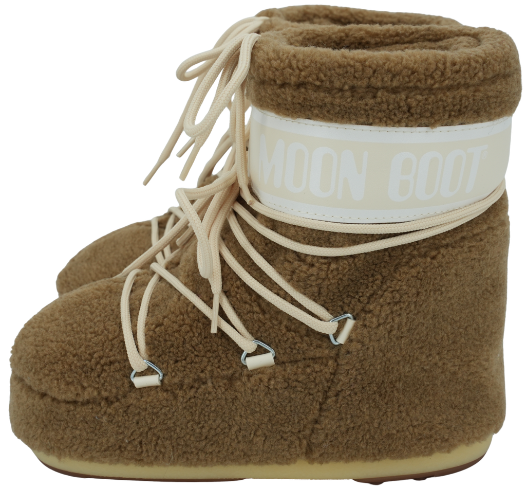 MOON BOOT - CAMEL „ICON LOW FLEECE“-STIEFEL