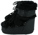 MOON BOOT - SCHWARZE „ICON LOW FAUX FUR“-STIEFEL