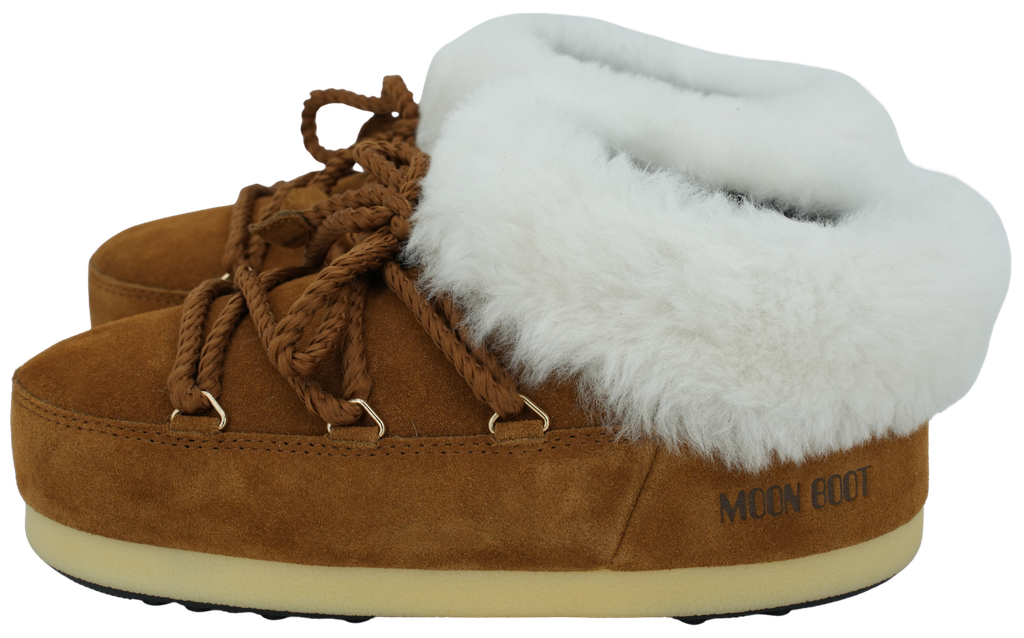 MOON BOOT - "EVX MULE SUEDE" COGNACS