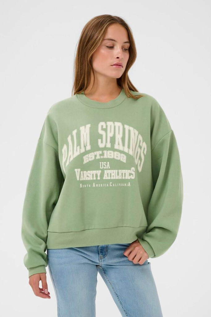 KAFFE - „KASUSSI“ SALBEIGRÜNES SWEATSHIRT