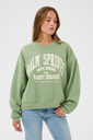 KAFFE - SAGEGROENE SWEATSHIRTS MET DE LETTERS "KASSUSI"