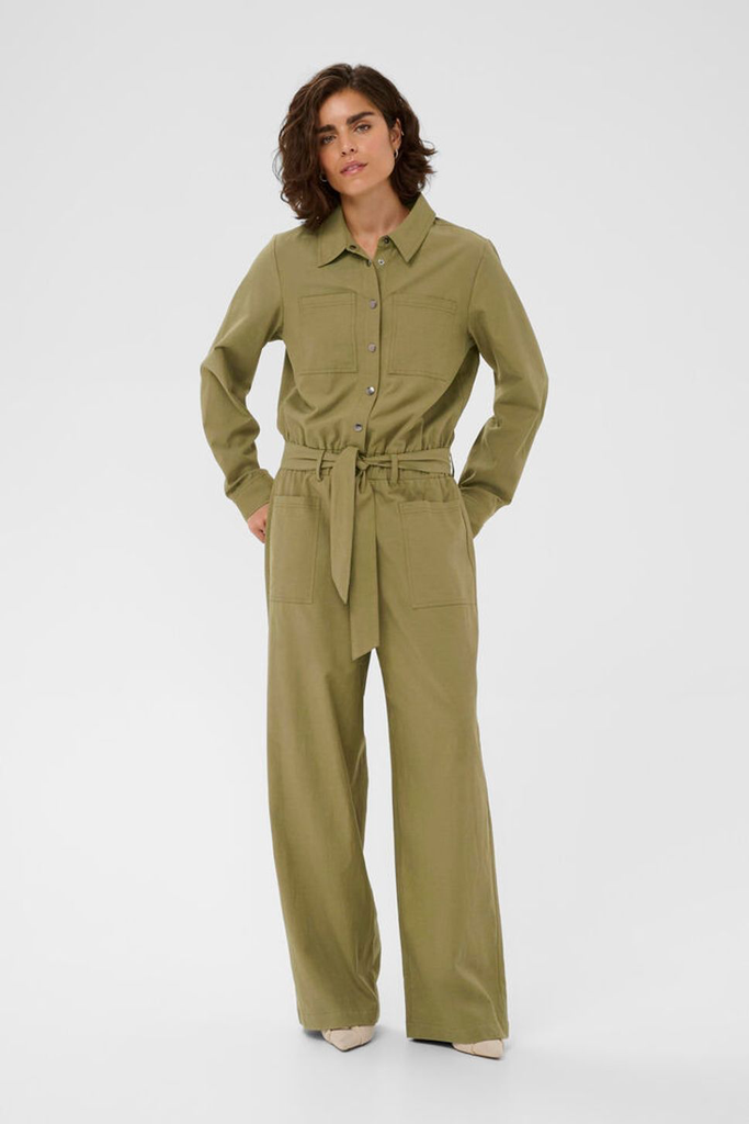 KAFFE - "KALIVA" KHAKI-JUMPSUIT