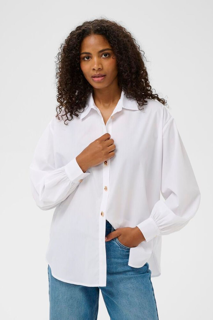 KAFFE - CHEMISE "KANOELLA" BLANCHE