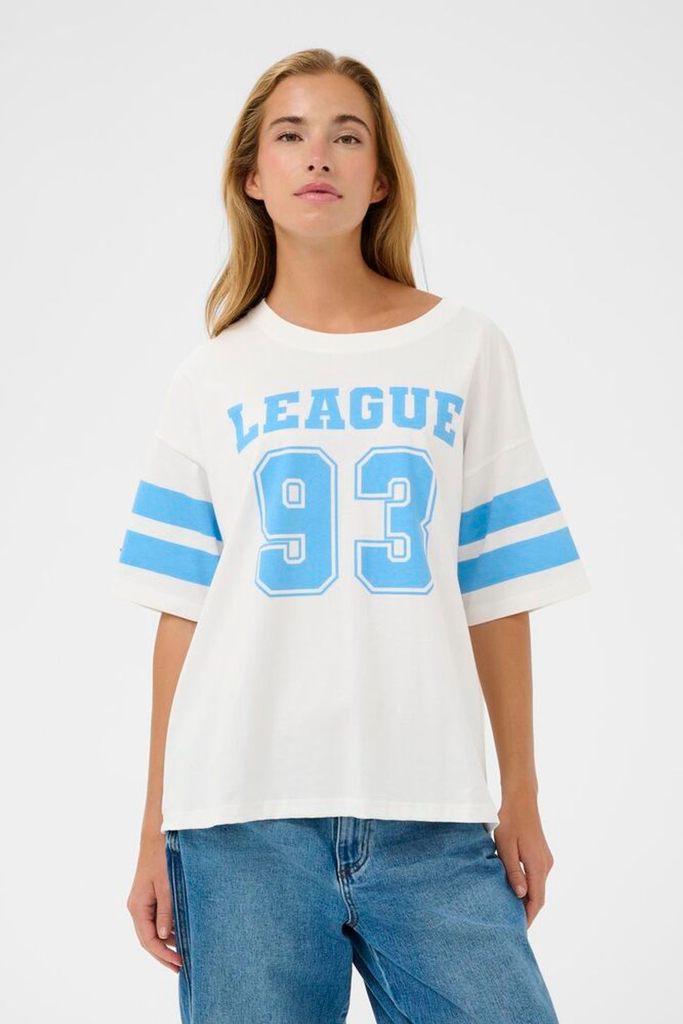 KAFFE - "KAHALLY" WHITE T-SHIRT (XS)