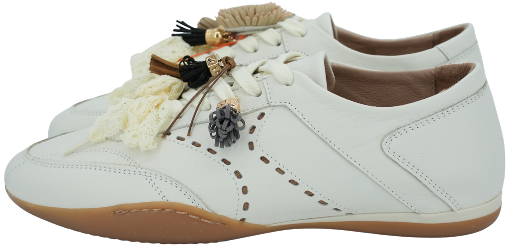 MELINE - WHITE “NEW SUN GHIACCIO” SNEAKERS