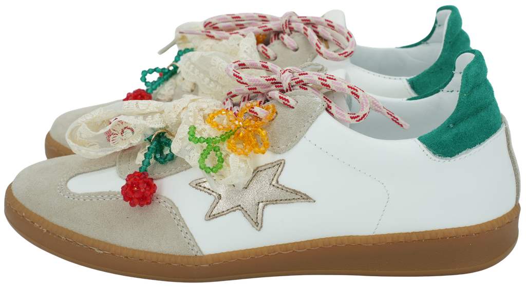 MELINE - BASKETS "LONDON MAGNOLIA" BLANCHES