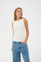 KAFFE - WHITE RHINESTONE TOP "KACARNA"