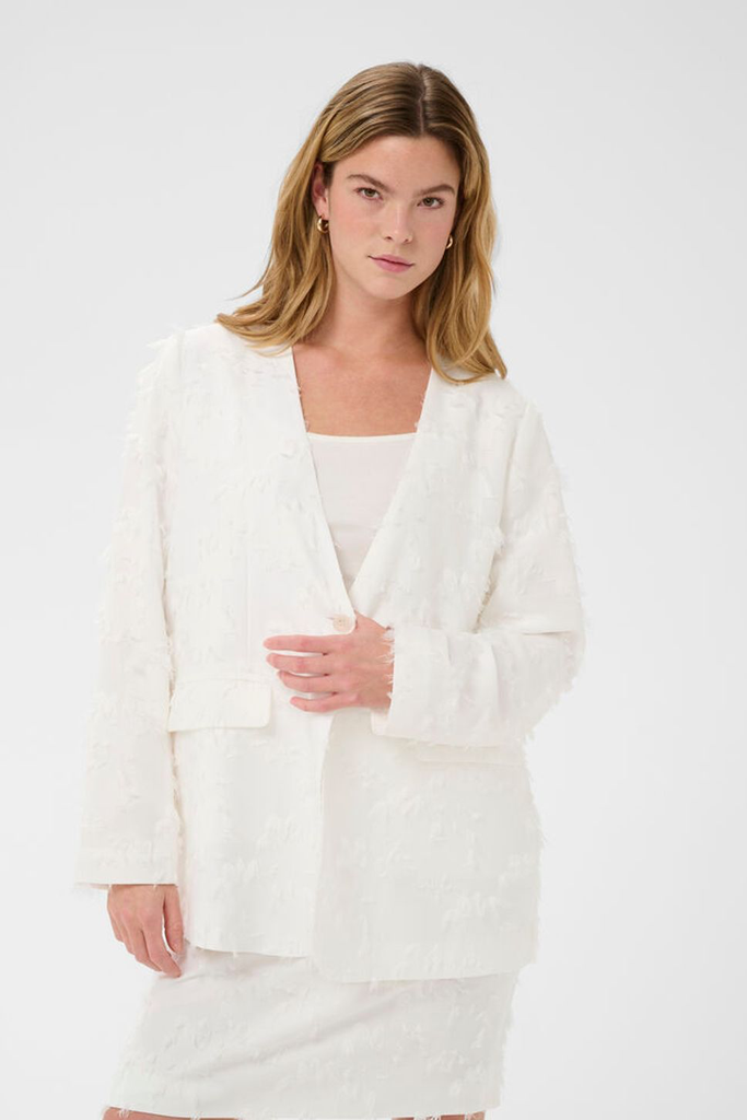 KAFFE - BLAZER "KALENA" BLANC
