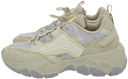BUFFALO - "PYRA ONE" BEIGE AND LILAC SNEAKERS
