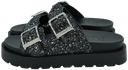 BUFFALO - SANDALES "RAYA ARI GLAM" NOIRES À PAILLETTES