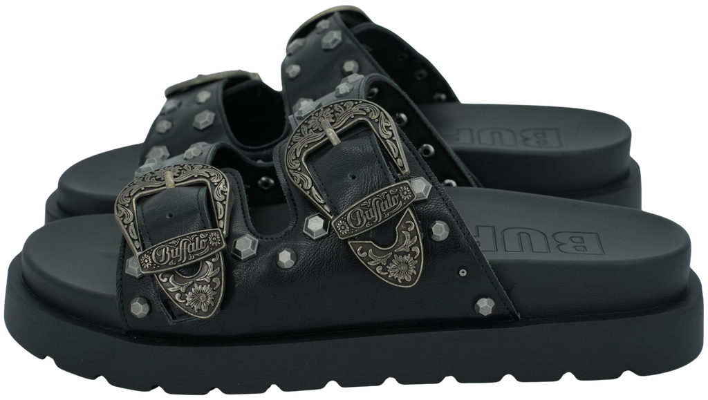 BUFFALO - SANDALES "RAYA ARI WEST" NOIRES WESTERN