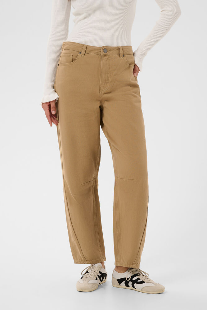 KAFFE - JEANS BARREL "KABRYNN" COGNAC (34)