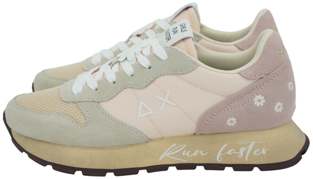 SUN68 - BASKETS "ALLY VINTAGE" ROSÉES