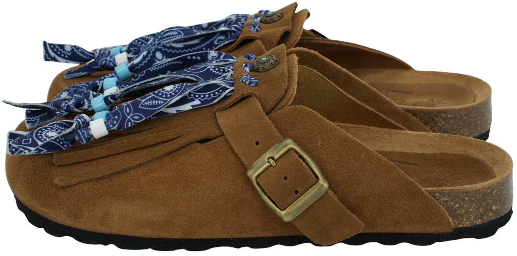 LAGOA - "DANDARA 186" COGNAC-HOLZSCHUHE