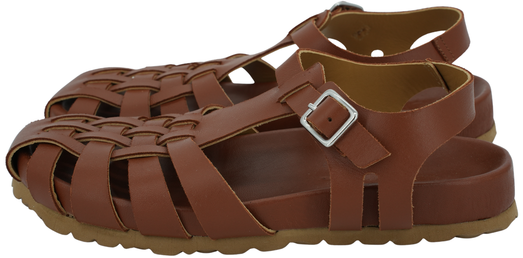 LAGOA - "BAHIA" COGNACS SANDALS (36)