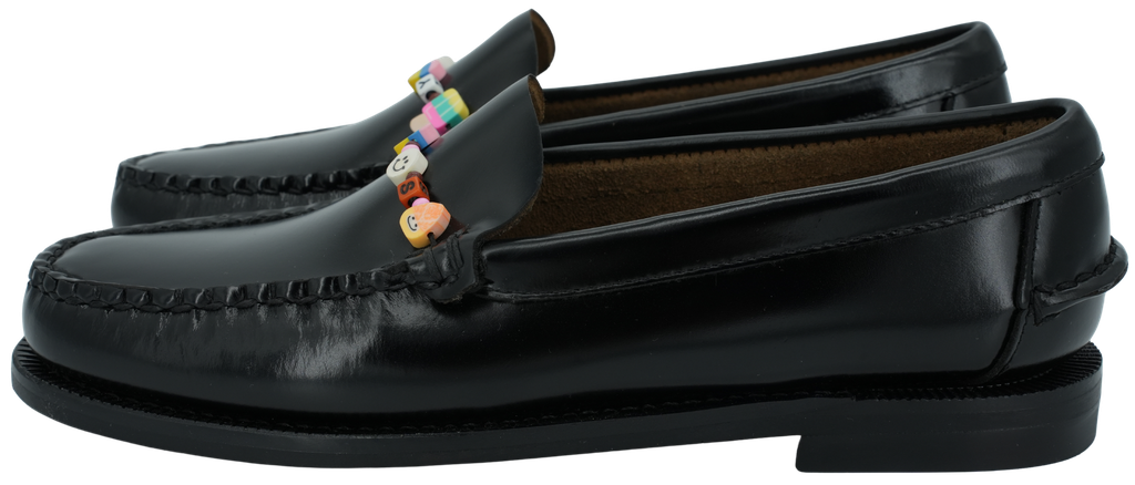 SEBAGO - SCHWARZE "FRANK BEADS" LOAFERS (36)