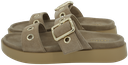 INUIKII - SANDALES " TILDA BUCKLE" BEIGES