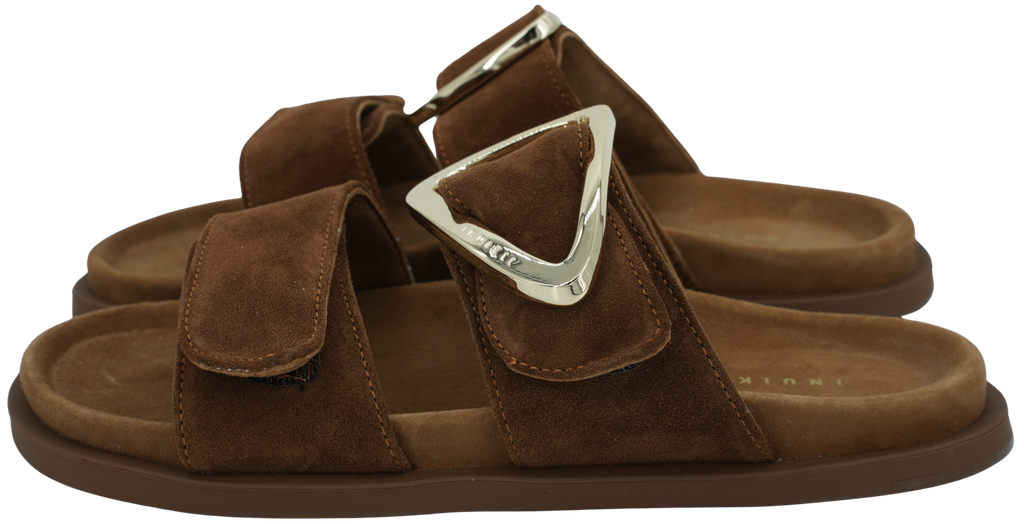 INUIKII - SANDALES "DREAMER BUCKLE" MARRONS