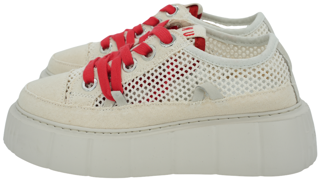 INUIKII - BASKETS "MATILDA NET" CRÈMES