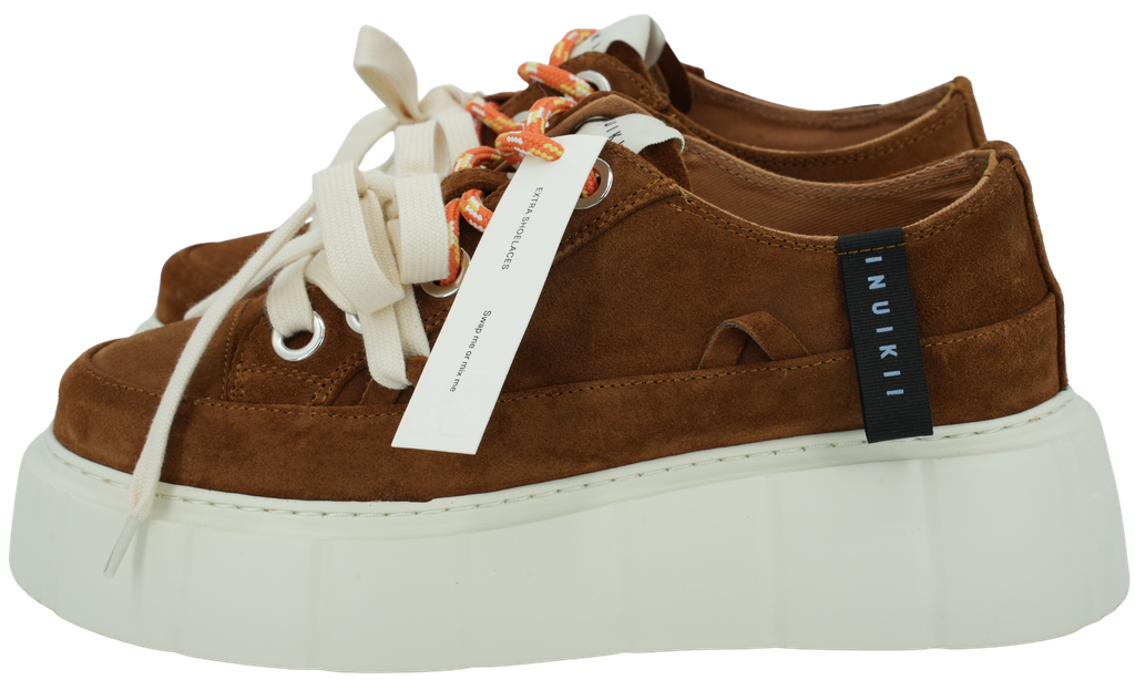 INUIKII - “MATILDA SUEDE” COGNAC SNEAKERS (36)
